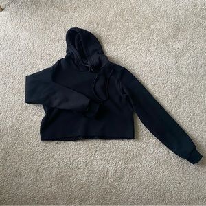 Brandy Melville cropped fleece hoodie